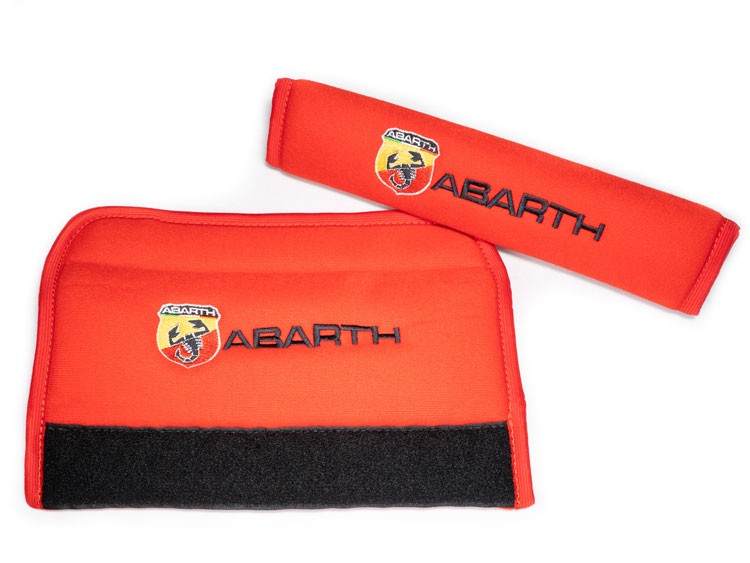 Abarth seat belt clearance pads